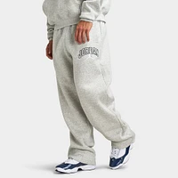Jordan Brooklyn Fleece Oversized Open-Hem Pants Heather Grey / White