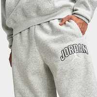 Jordan Brooklyn Fleece Oversized Open-Hem Pants Heather Grey / White