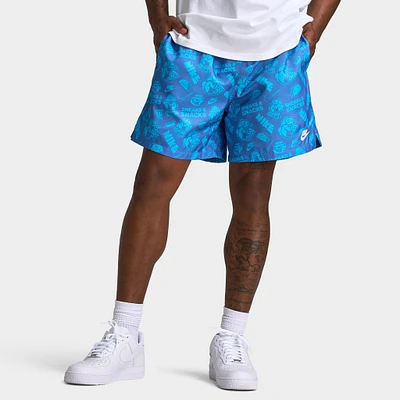 Nike Club Woven Flow Shorts Blue Beyond / Baltic - White