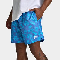 Nike Club Woven Flow Shorts Blue Beyond / Baltic - White