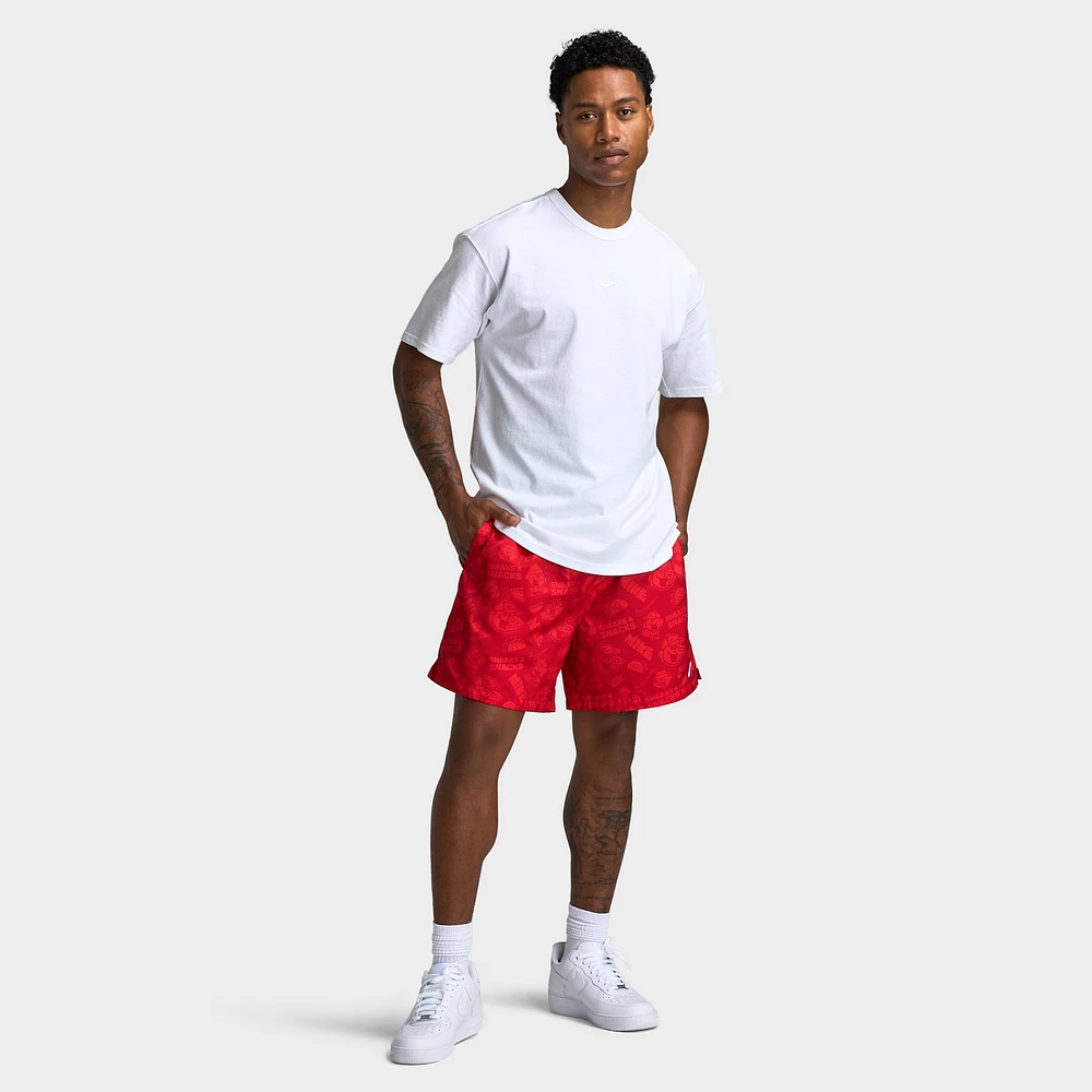 Nike Club Flow Shorts University Red / Chile - White