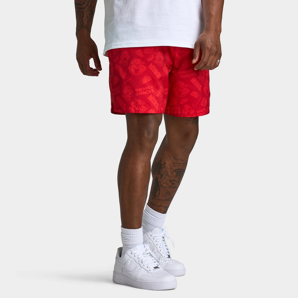 Nike Club Flow Shorts University Red / Chile - White