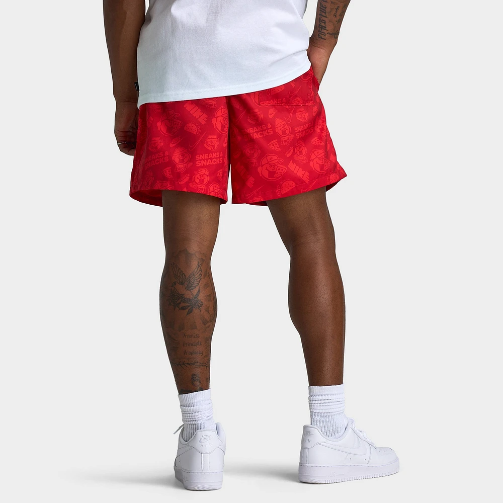 Nike Club Flow Shorts University Red / Chile - White