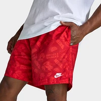 Nike Club Flow Shorts University Red / Chile - White