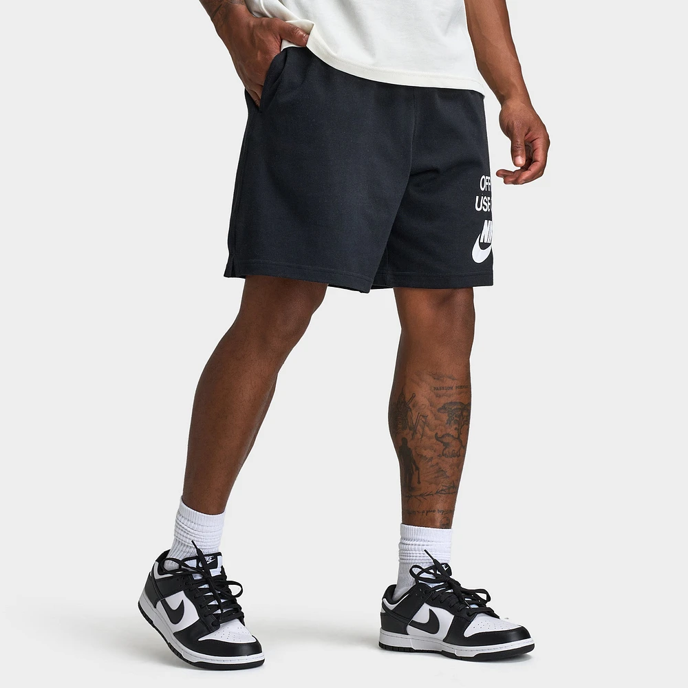 Nike Club Knit Shorts Black / - White