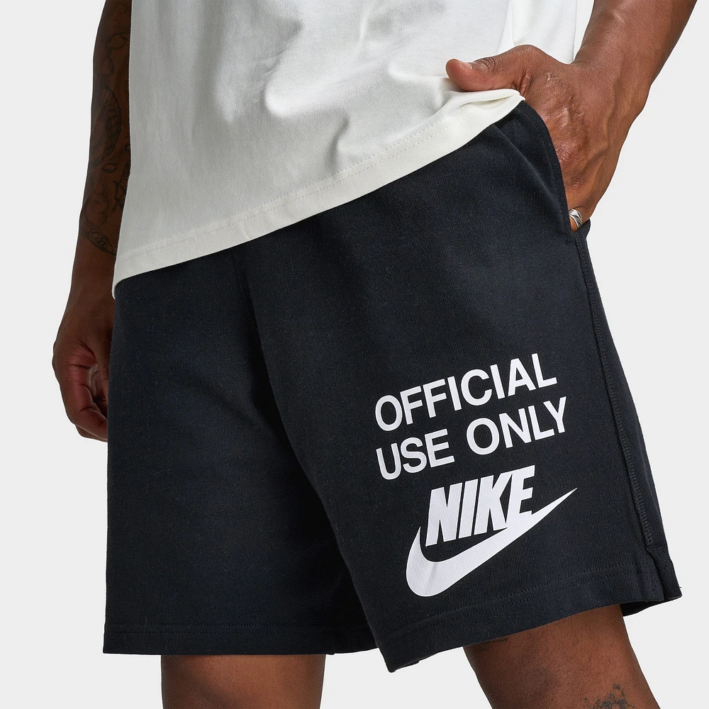 Nike Club Knit Shorts Black / - White