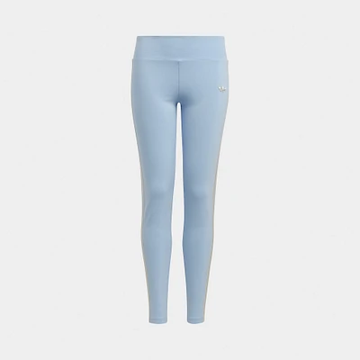 adidas Originals Junior Girls' High-Waist Leggings / Blue Dawn