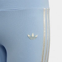 adidas Originals Junior Girls' High-Waist Leggings / Blue Dawn