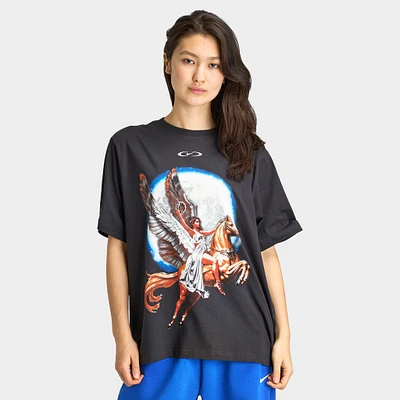 Nike Sportswear Women's Essentials Boyfriend Soaring T-Shirt Off Noir / White