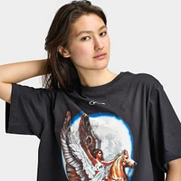 Nike Sportswear Women's Essentials Boyfriend Soaring T-Shirt Off Noir / White