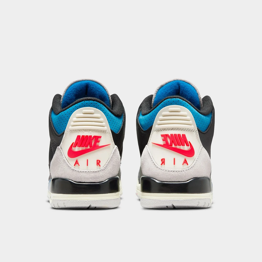 Jordan 3 Retro OG GS Black / Chile Red - Neutral Grey