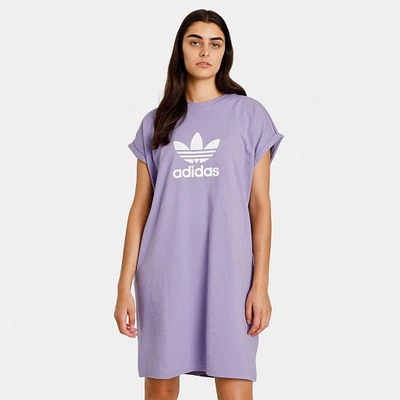 adidas Originals Women's Adicolor Classics Trefoil T-shirt Dress / Magic Lilac