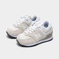 New Balance Infants' 574 Light Grey / White