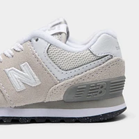 New Balance Infants' 574 Light Grey / White