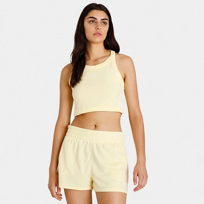 adidas Originals Women's Adicolor Classics 3-Stripes Short Tank Top / Almost Yellow