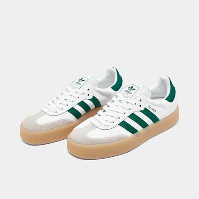 adidas Originals Women's Sambae Cloud White / Collegiate Green