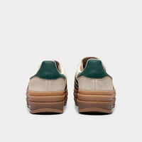 adidas Originals Women's Gazelle Bold Cream / White - Collegiate Green