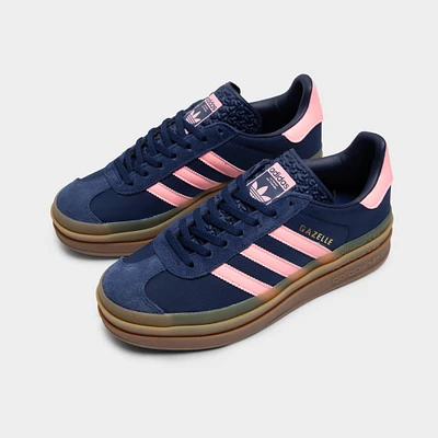 adidas Originals Women's Gazelle Bold Dark Blue / Pink