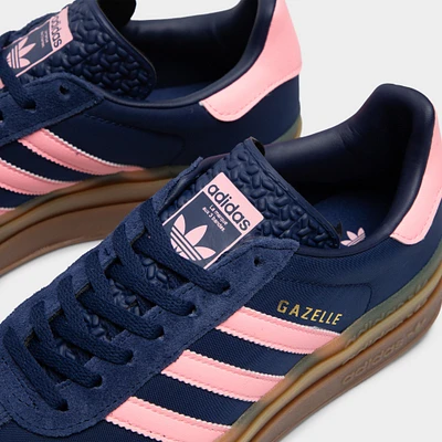 adidas Originals Women's Gazelle Bold Dark Blue / Pink