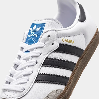 adidas Originals Women's Samba OG Footwear White / Core Black - Clear Granite