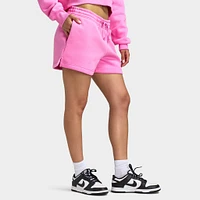 Nike Sportswear Women's Phoenix Fleece Mid Rise 4" Shorts Playful Pink / Sail
