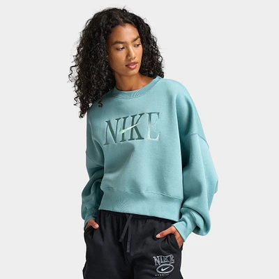 Nike Sportswear Women's Phoenix Fleece Oversized Crewneck Cannon / Mint Foam