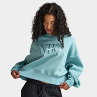 Nike Sportswear Women's Phoenix Fleece Oversized Crewneck Cannon / Mint Foam