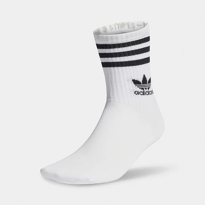 adidas Originals Mid Cut Crew Socks (3 Pack) / White