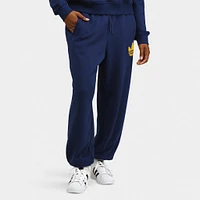 adidas Women's Pearl Trefoil Cuffed Sweatpants / Dark Blue