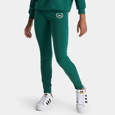 adidas Originals Junior Girls' Collegiate High-Waisted Leggings / Green