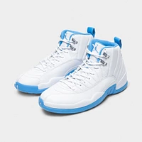 Jordan 12 Retro White / University Blue - Metallic Silver