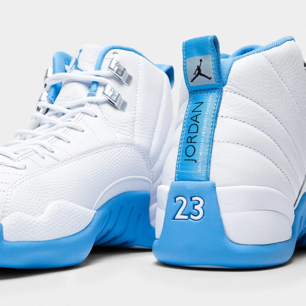 Jordan 12 Retro White / University Blue - Metallic Silver
