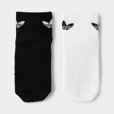 adidas Originals Kids' Anti-Slip Socks (2 Pack) Black / White