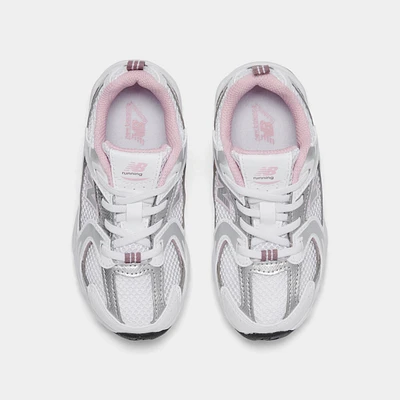 New Balance Toddler's 530 White / Silver - Pink