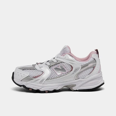 New Balance Toddler's 530 White / Silver - Pink