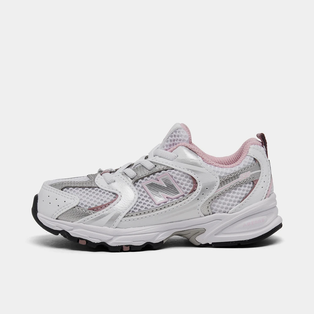 New Balance Toddler's 530 White / Silver - Pink