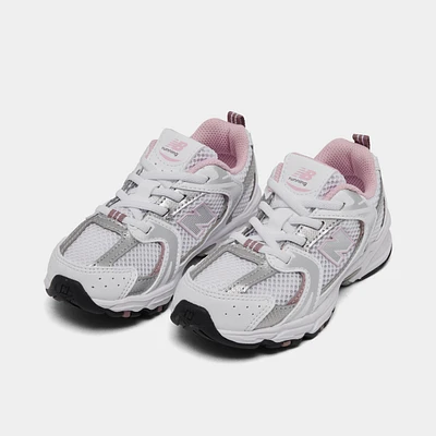 New Balance Toddler's 530 White / Silver - Pink