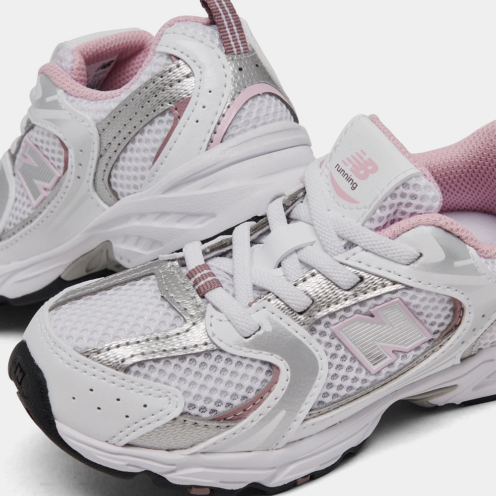 New Balance Toddler's 530 White / Silver - Pink