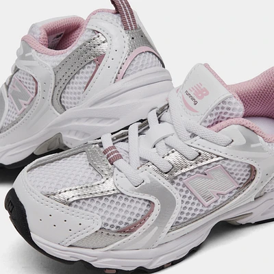 New Balance Toddler's 530 White / Silver - Pink