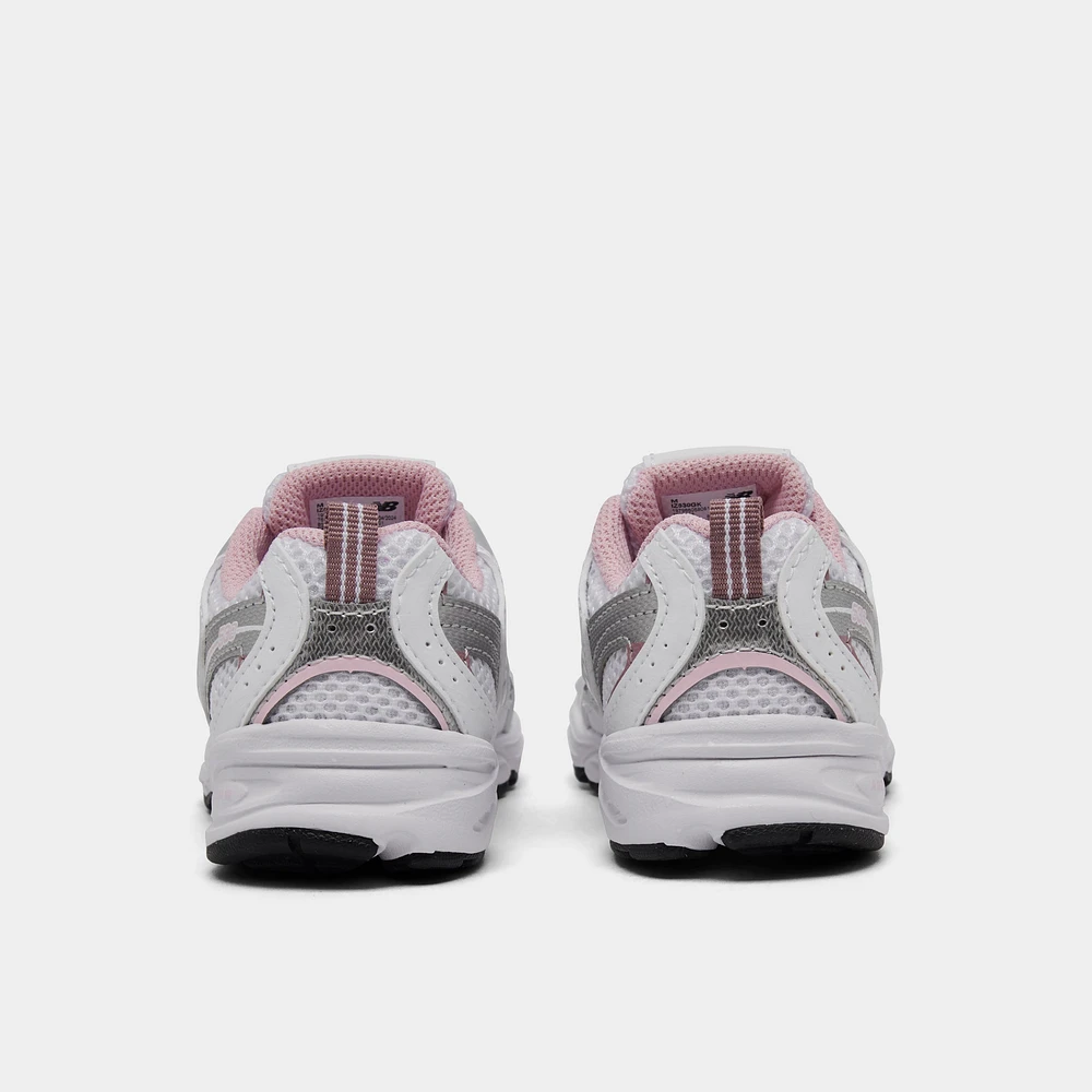 New Balance Toddler's 530 White / Silver - Pink