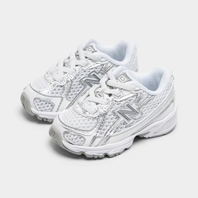 New Balance Infants' 740 White / Silver Metallic