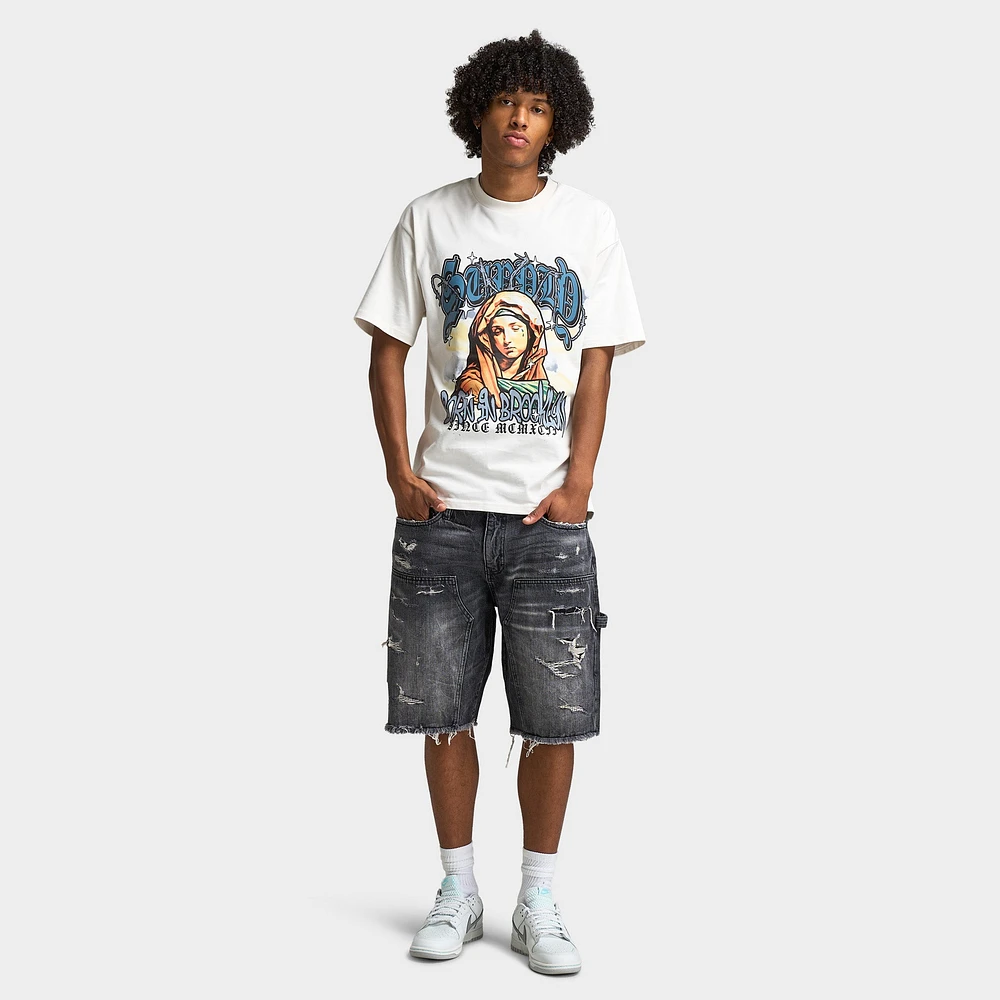 Jordan Craig Brian Reconstructed Denim Short / Industrial Black