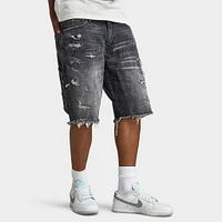 Jordan Craig Brian Reconstructed Denim Short / Industrial Black
