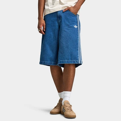 adidas Adicolor Denim Firebird Shorts / Blue