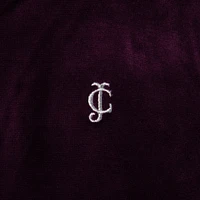 Juicy Couture Junior Girls' Velour Full-Zip Hoodie / Winter Bloom