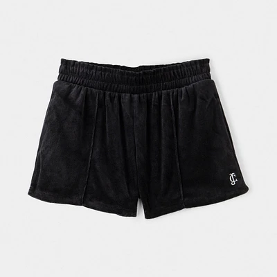 Juicy Couture Junior Girls' Velour Shorts / Deep Black
