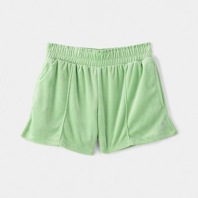 Juicy Couture Junior Girls' Velour Shorts / Paradise Green