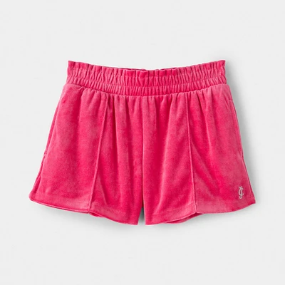 Juicy Couture Junior Girls' Velour Shorts / Fandango Pink