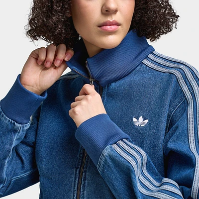 adidas Women's Adicolor Denim Track Top / Indigo