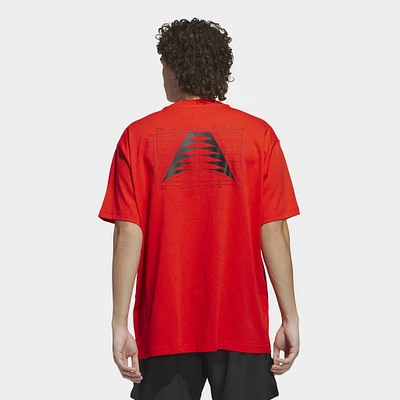 adidas Anthony Edwards Takeover GFX T-shirt / Active Red